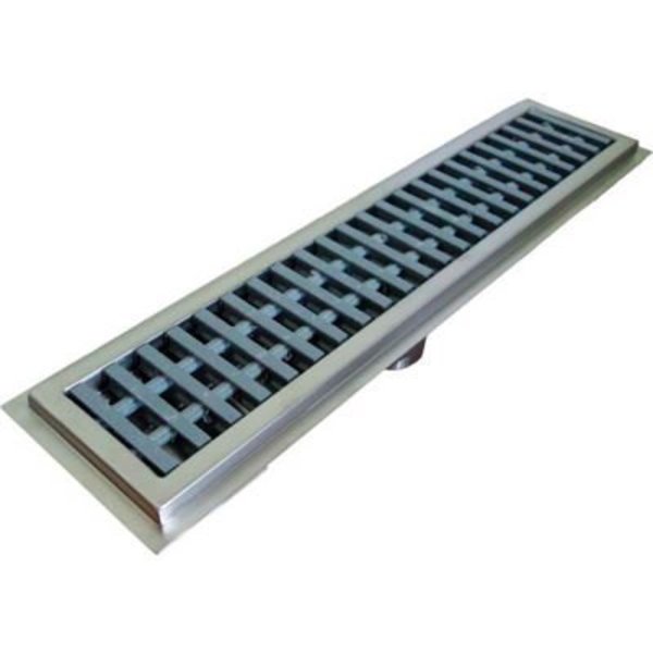 Imc Teddy Foodservice Equip IMC Floor Water Receptacle with Fiberglass Grating & 1 Center Drain FWR-72-PFG